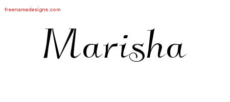 Elegant Name Tattoo Designs Marisha Free Graphic
