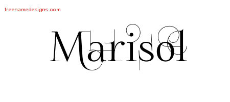 Decorated Name Tattoo Designs Marisol Free