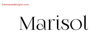 Vintage Name Tattoo Designs Marisol Free Download