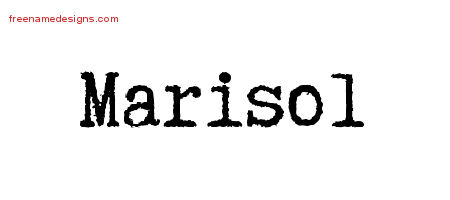 Typewriter Name Tattoo Designs Marisol Free Download