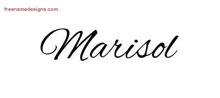 Cursive Name Tattoo Designs Marisol Download Free
