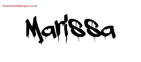 Graffiti Name Tattoo Designs Marissa Free Lettering