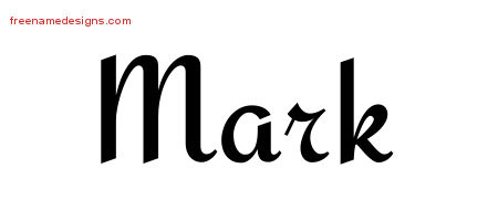 Calligraphic Stylish Name Tattoo Designs Mark Free Graphic