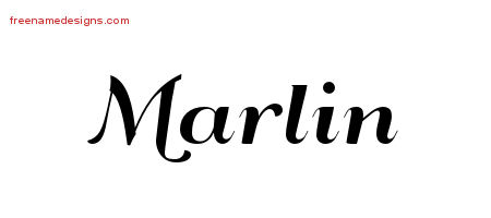 Art Deco Name Tattoo Designs Marlin Printable
