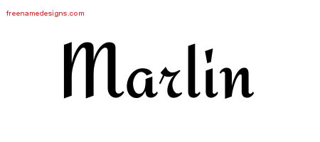 Calligraphic Stylish Name Tattoo Designs Marlin Download Free