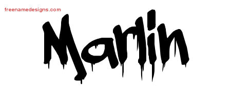 Graffiti Name Tattoo Designs Marlin Free Lettering