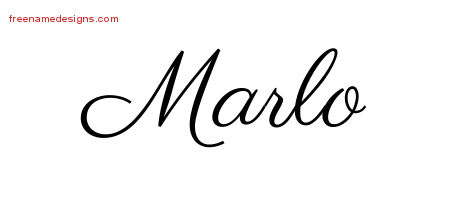 Classic Name Tattoo Designs Marlo Graphic Download