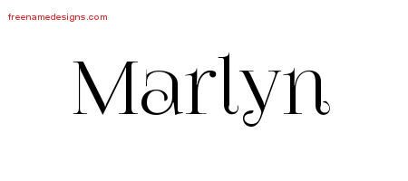 Vintage Name Tattoo Designs Marlyn Free Download