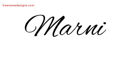 Cursive Name Tattoo Designs Marni Download Free