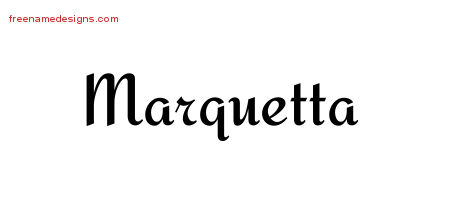 Calligraphic Stylish Name Tattoo Designs Marquetta Download Free