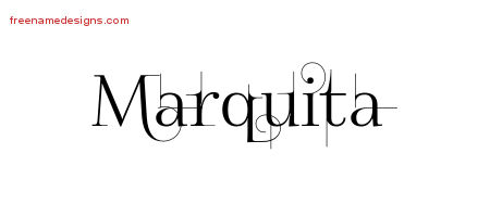 Decorated Name Tattoo Designs Marquita Free