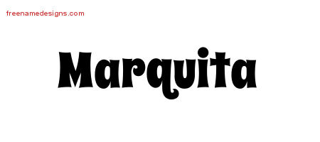 Groovy Name Tattoo Designs Marquita Free Lettering