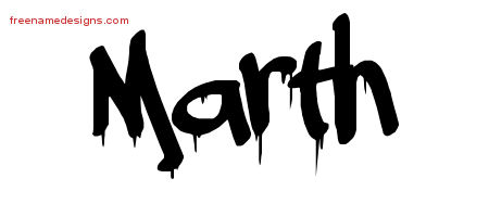 Graffiti Name Tattoo Designs Marth Free Lettering