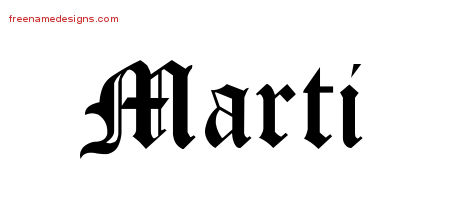 Blackletter Name Tattoo Designs Marti Graphic Download