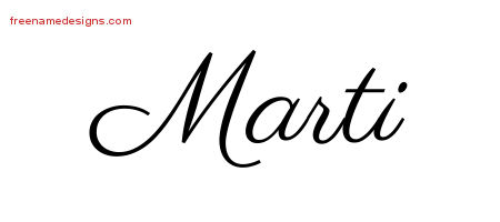 Classic Name Tattoo Designs Marti Graphic Download