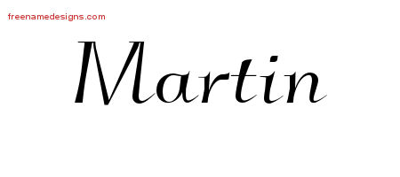 Elegant Name Tattoo Designs Martin Free Graphic