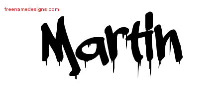 Graffiti Name Tattoo Designs Martin Free Lettering