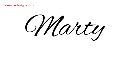 Cursive Name Tattoo Designs Marty Download Free
