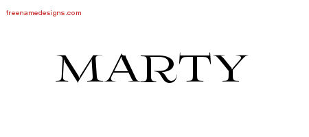 Flourishes Name Tattoo Designs Marty Graphic Download