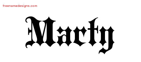 Old English Name Tattoo Designs Marty Free
