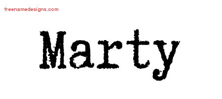 Typewriter Name Tattoo Designs Marty Free Download