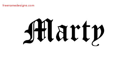 Blackletter Name Tattoo Designs Marty Graphic Download