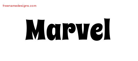 Groovy Name Tattoo Designs Marvel Free Lettering