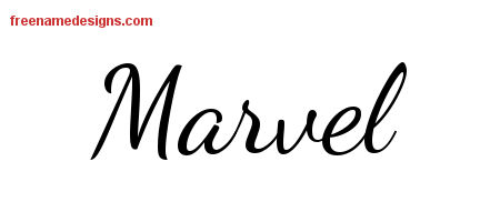 Lively Script Name Tattoo Designs Marvel Free Printout
