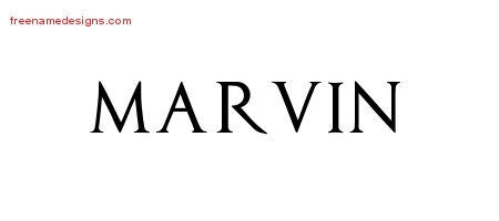 Regal Victorian Name Tattoo Designs Marvin Printable