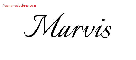 Calligraphic Name Tattoo Designs Marvis Download Free