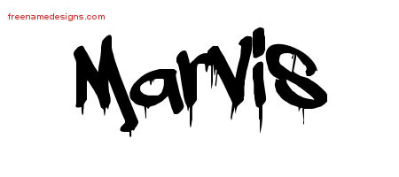 Graffiti Name Tattoo Designs Marvis Free Lettering