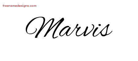 Cursive Name Tattoo Designs Marvis Download Free