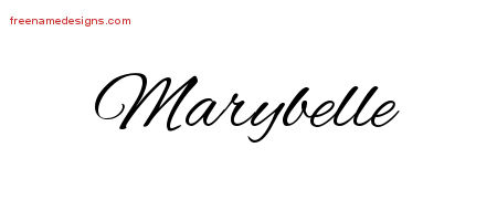 Cursive Name Tattoo Designs Marybelle Download Free