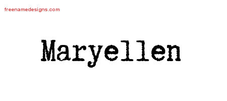Typewriter Name Tattoo Designs Maryellen Free Download