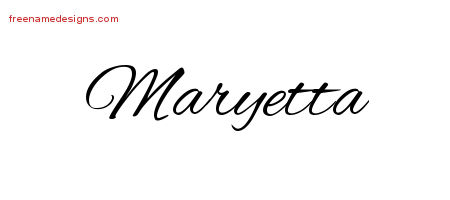 Cursive Name Tattoo Designs Maryetta Download Free