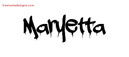 Graffiti Name Tattoo Designs Maryetta Free Lettering