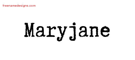 Typewriter Name Tattoo Designs Maryjane Free Download