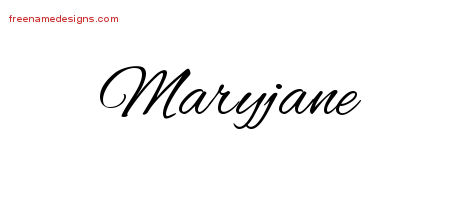 Cursive Name Tattoo Designs Maryjane Download Free