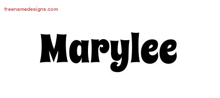 Groovy Name Tattoo Designs Marylee Free Lettering