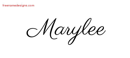 Classic Name Tattoo Designs Marylee Graphic Download