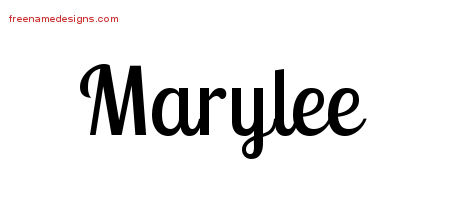 Handwritten Name Tattoo Designs Marylee Free Download