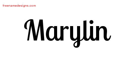Handwritten Name Tattoo Designs Marylin Free Download