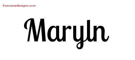 Handwritten Name Tattoo Designs Maryln Free Download