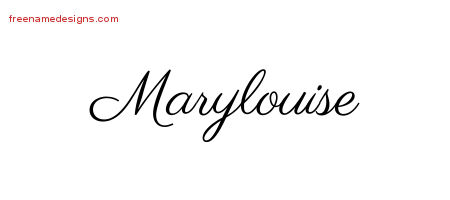 Classic Name Tattoo Designs Marylouise Graphic Download
