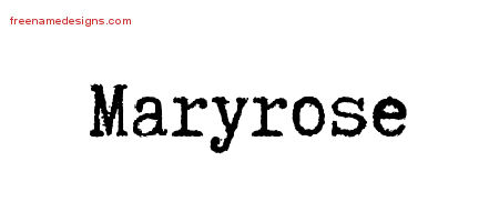 Typewriter Name Tattoo Designs Maryrose Free Download
