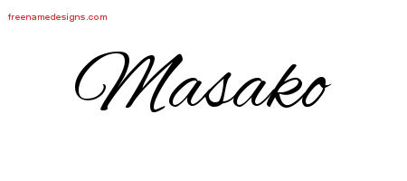 Cursive Name Tattoo Designs Masako Download Free