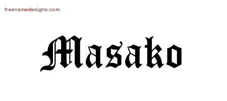 Blackletter Name Tattoo Designs Masako Graphic Download