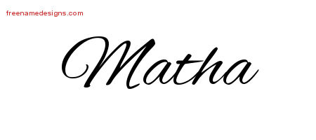 Cursive Name Tattoo Designs Matha Download Free