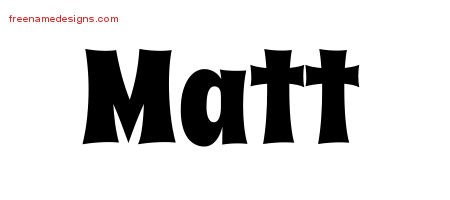 Groovy Name Tattoo Designs Matt Free