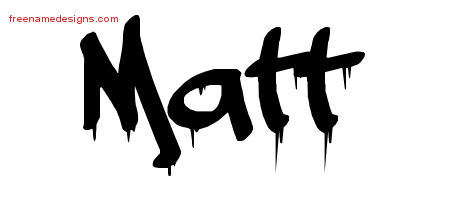 Graffiti Name Tattoo Designs Matt Free